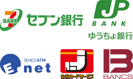 SEVEN BANK, JAPAN POST BANK, BANKS, All Japan Card Service, E-net