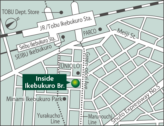 Inside Ikebukuro Br.