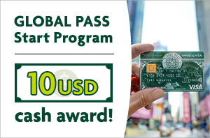 GLOBAL PASS Start Program 10USD cash award! GPcardBimg