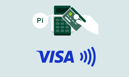 At merchant stores displaying this logo, you can simply tap your card to complete payment.