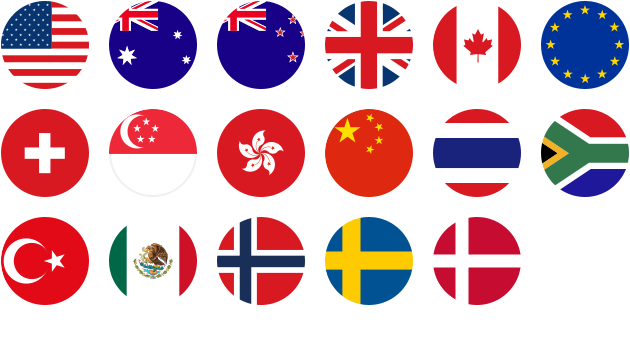 17 types of foreign currencies are available. flag image