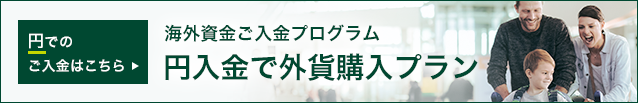 円でのご入金はこちら 海外資金ご入金プログラム 円入金で外貨購入プラン