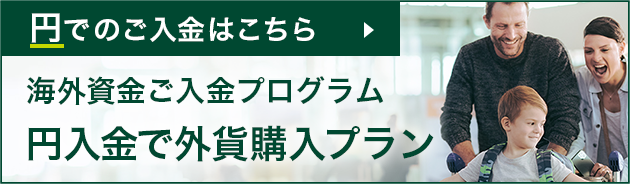 円でのご入金はこちら 海外資金ご入金プログラム 円入金で外貨購入プラン