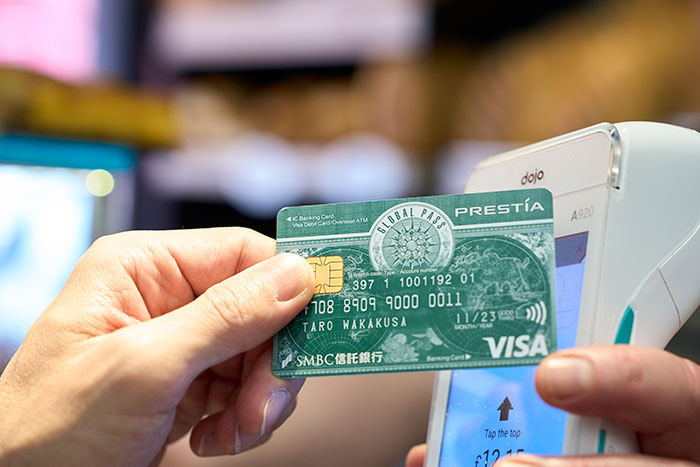 留学先でもタッチ決済が可能! GPcardB券面