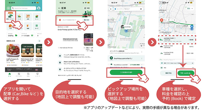 配車する方法