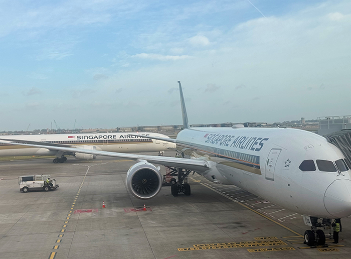 チャンギ国際空港から日本への帰国