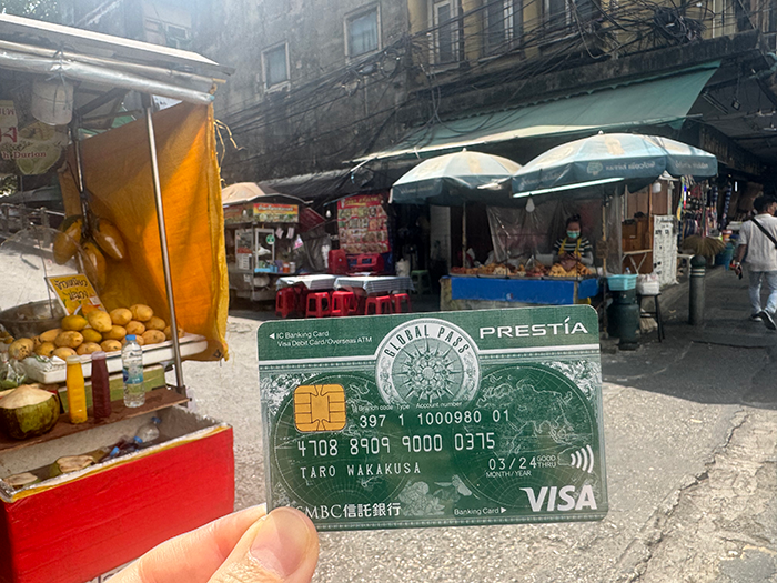 タイ旅行には口座のタイバーツが支払いに使えるGLOBAL PASSがおすすめ GPcardB券面