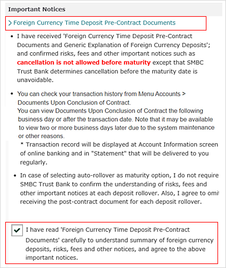 Help Foreign Currency Time Deposits | Online banking - SMBC Trust Bank  PRESTIA
